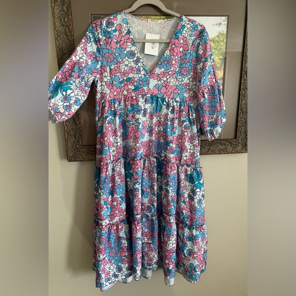 SundayUp midi floral dress Size SMALL - Picture 1 of 3